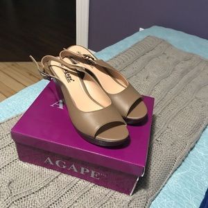 Wedges (two tone brown)